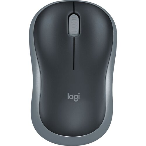 Мышь Logitech M185 серый/черный оптическая (1000dpi) беспроводная USB1.1 для ноутбука (2but)