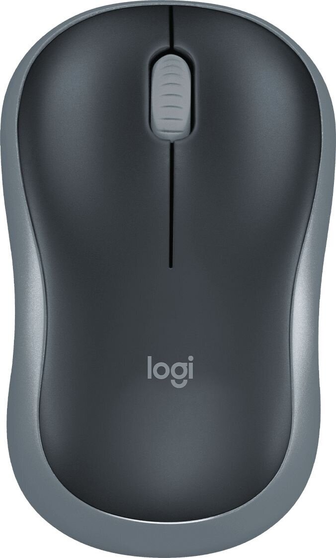 Мышь Logitech M185 черныйсерый оптическая 1000dpi беспроводная USB1.1 для ноутбука 2but