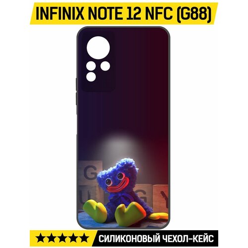 Чехол-накладка Krutoff Soft Case Хаги Ваги игрушка для INFINIX Note 12 NFC (G88) черный чехол накладка krutoff soft case хаги ваги буги бот для infinix note 12 nfc g88 черный