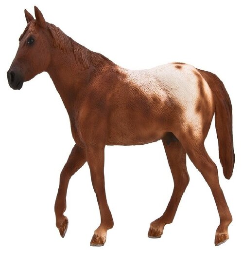 Фигурка Mojo (Animal Planet) лошадь Аппалузский гнедой жеребец, Appaloosa Stallion Chestnut Blanket