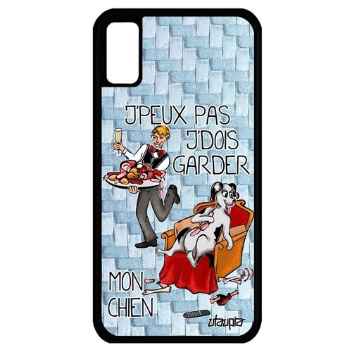 фото Чехол для телефонов apple iphone xs, "не могу - у меня собака!" карикатура пародия utaupia