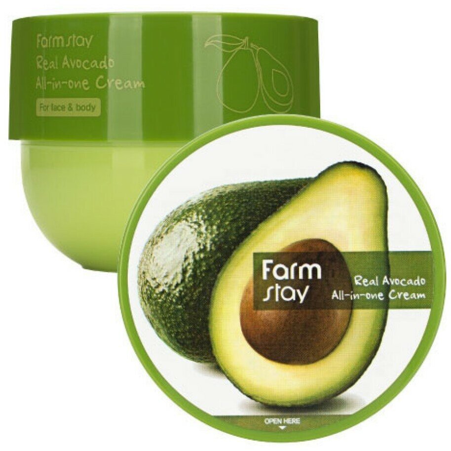 Антивозрастной крем с экстрактом авокадо FarmStay Real Avocado All-In-One Cream 300мл - фото №11