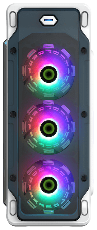 Корпус Gamemax StarLight-White Glacier White