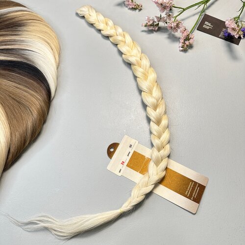 Шиньон-коса на заколке из славянских волос Belli Capelli 50 см №20