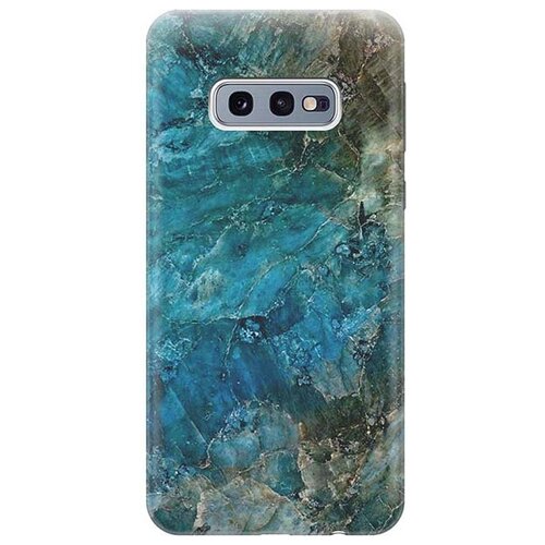 фото Чехол - накладка artcolor для samsung galaxy s10e с принтом "синий мрамор" re:pa