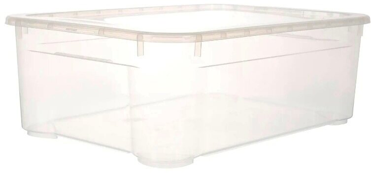 Ящик для хранения с крышкой, 10 л, 37×24×14 см, цвет прозрачный - фотография № 8
