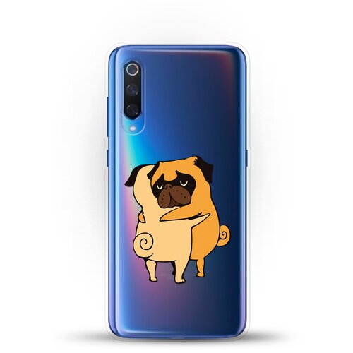 фото Силиконовый чехол мопсы на xiaomi mi 9 andy & paul