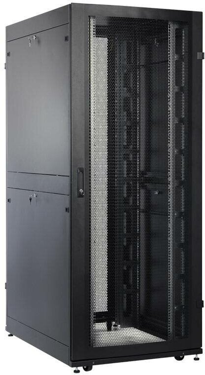 CMO Шкаф серверный ЦМО ШТК-СП-42.8.12-48АА-9005 42U 800x1190мм пер.дв.перфор. задн.дв.перфор.2-хст. 2 бок.пан. направл.под закл.гайки 1350кг черный