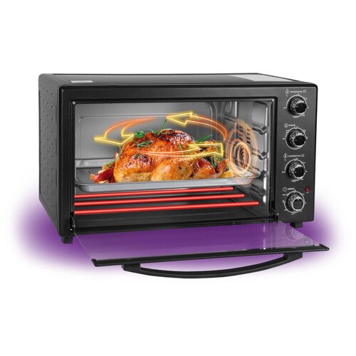 Мини-печь-духовой шкаф Vail VL-5002 60л черный 1368000₽