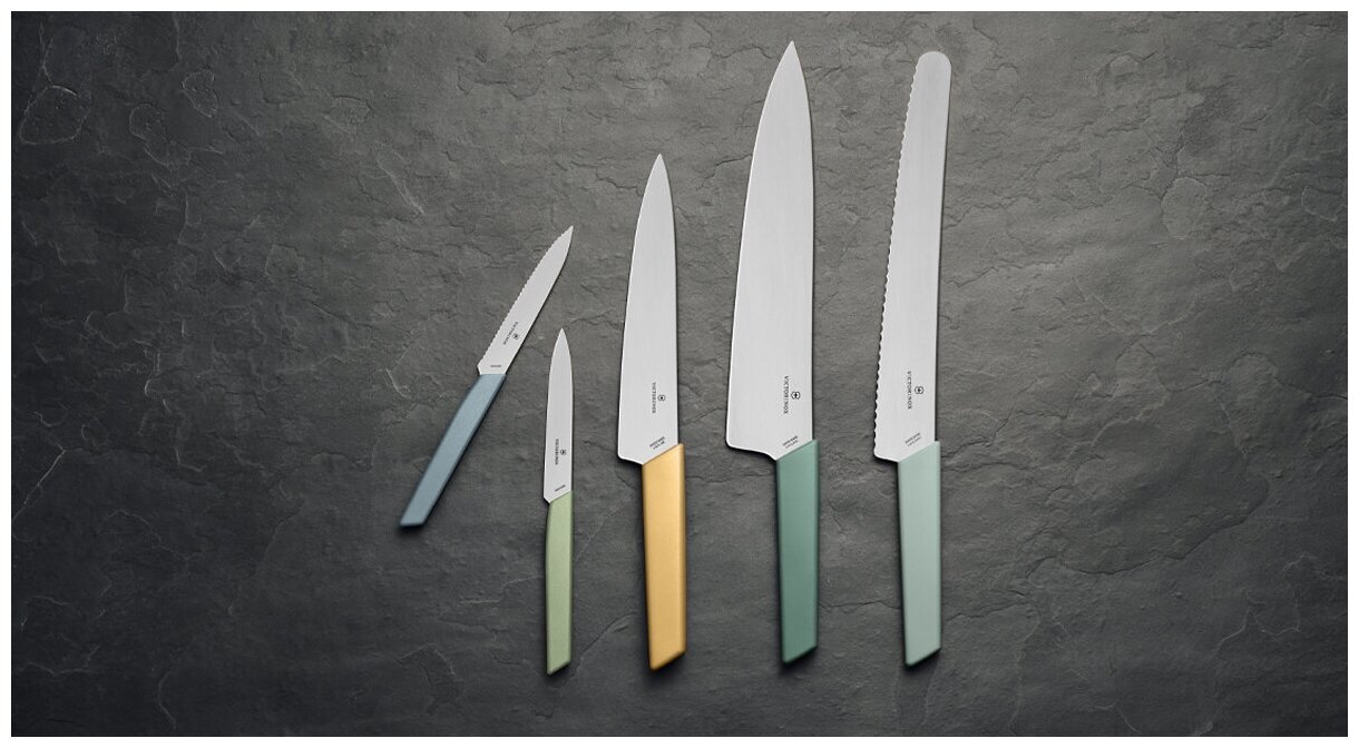 Кухонный нож Victorinox Нож разделочный VICTORINOX Fibrox, 25 см, лезвие из нержавеющей стали, красная пластиковая рукоять