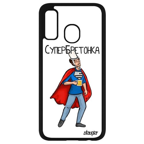 фото Чехол на мобильный samsung galaxy a40, "супербретонка" юмор рисунок utaupia