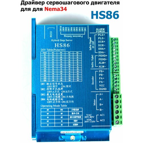 Драйвер сервошагового двигателя HS86 для Nema34