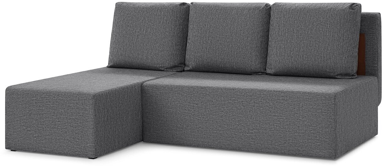 Угловой диван-кровать Hoff Крит, 195х80х138 см, цвет темно-серый