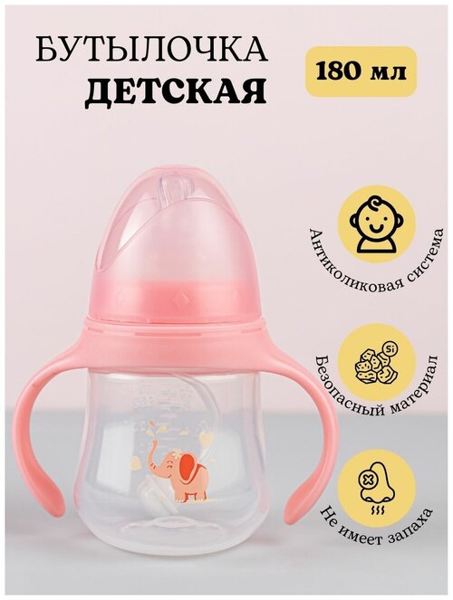Бутылочка для кормления воды 0 детская новорожденных