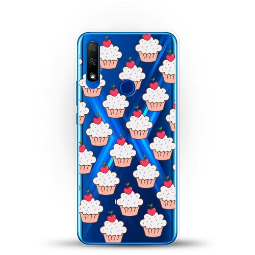 фото Силиконовый чехол капкейки на honor 9x andy & paul