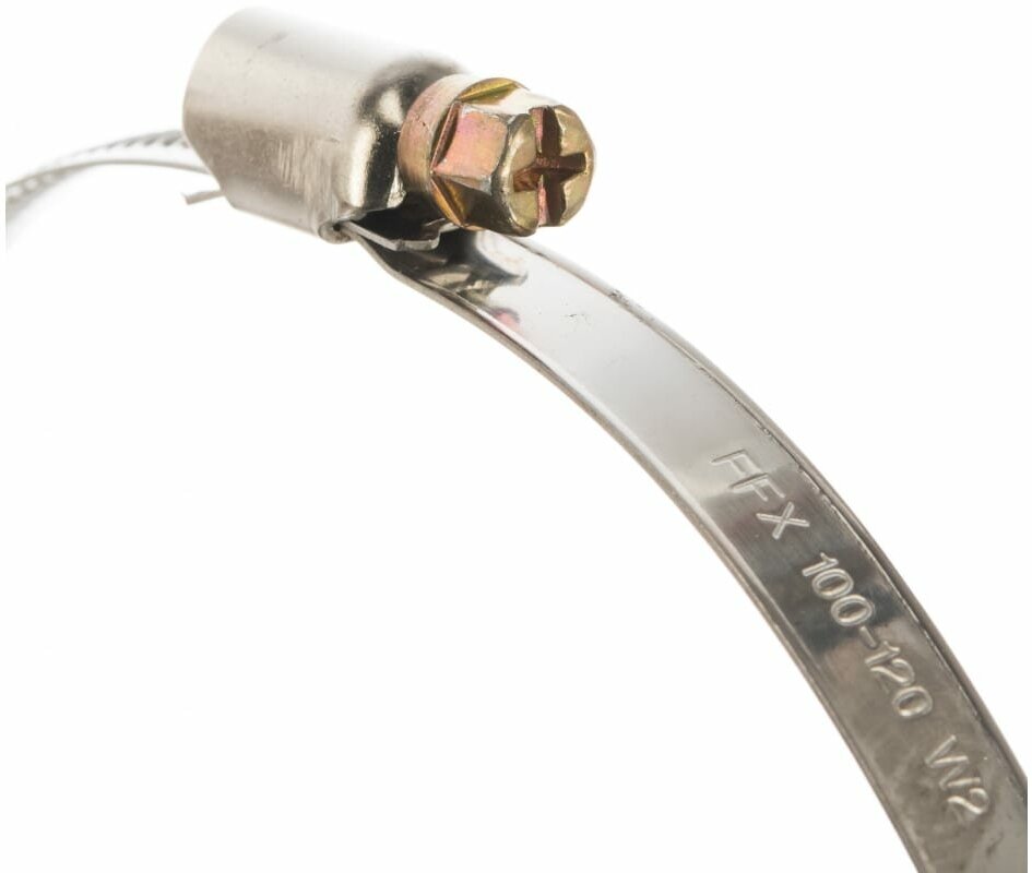 Червячный хомут FORTISFLEX PL-9/W2 100-120 мм 68971 15825348 — фото 4