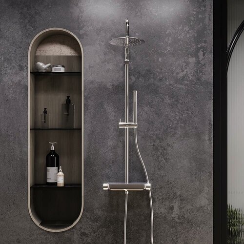 Изображение товара Душевая система Damixa Scandinavian Pure, тропический душ, латунь
