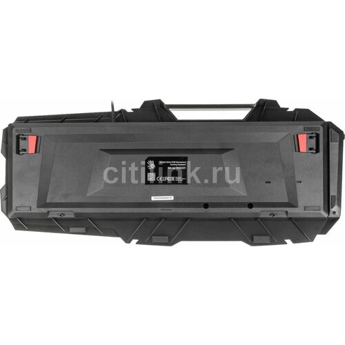 Клавиатура A4TECH Bloody B3590R, USB, черный + красный [b3590r (black+red)] клавиатура проводная a4tech a4 b3590r usb черный серый