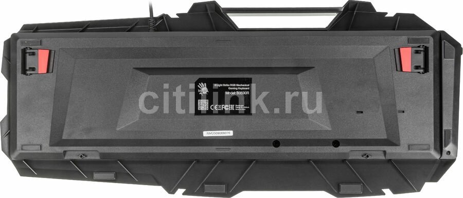 Клавиатура A4TECH Bloody B3590R, USB, черный + красный [b3590r (black+red)]