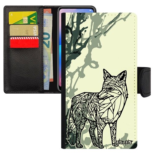 фото Чехол-книжка для телефона apple iphone xs, "лиса" лисенок хитрая utaupia