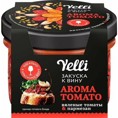 Топпинг для брускетт YELLI Закуска к вину Aroma Tomato, 100 г - 4 шт.