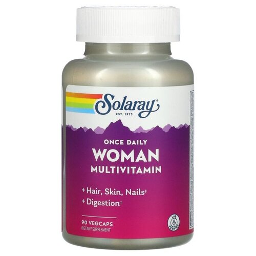 Капсулы Solaray Once Daily Woman Multivitamin, 150 г, 90 шт.