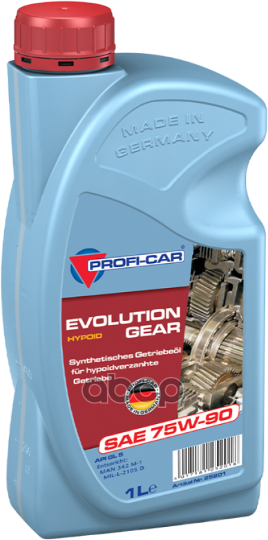 Prof Hypoid Evolution Gear 75W90 (1L)_Масло Трансмиссионное!/ Api Gl-5, Mil-L-21 PROFI-CAR арт. 25201