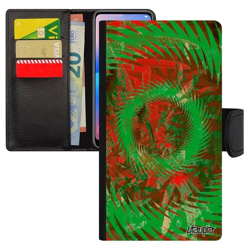 фото Чехол книжка на мобильный samsung galaxy s7, "мандала спираль" круг символ utaupia