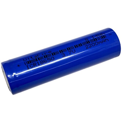 фото Аккумулятор 18650 li-ion ultrafire g60 icr 18650 2200mah, blue, 1шт