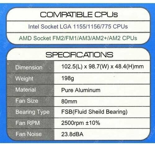 Кулер для процессора Zalman CNPS80F