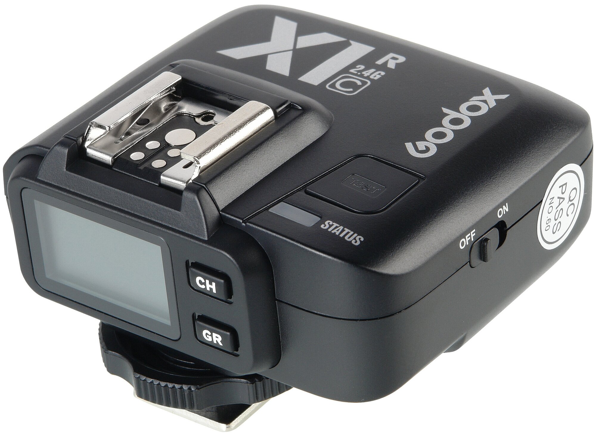 Приемник-радиосинхронизатор Godox X1R-C TTL для Canon на горячий башмак, ЖК-дисплей с подсветкой