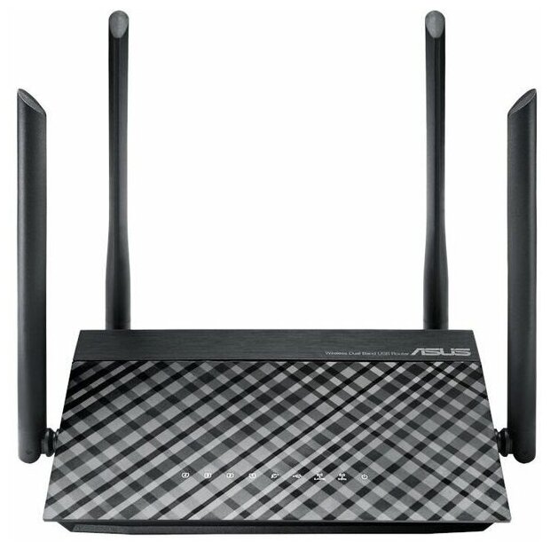 Wi-Fi роутер ASUS RT-AC1200 черный (90IG0550-BM3400)