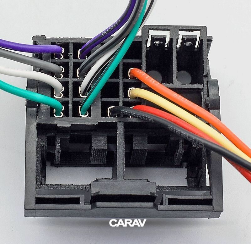 Разъем CARAV 12-127 / ISO - переходник для подключения автомагнитолы (питание + акустика) на автомобили RENAULT 2009+ (select models)