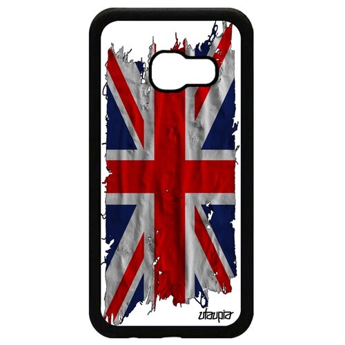 фото Чехол для смартфона samsung galaxy a3 2017, "флаг английский на ткани" страна utaupia