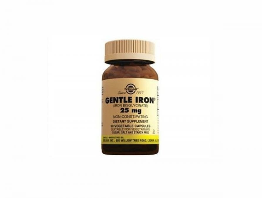 Gentle Iron (Iron Bisglycinate) капс., 25 мг, 15 г, 90 шт.