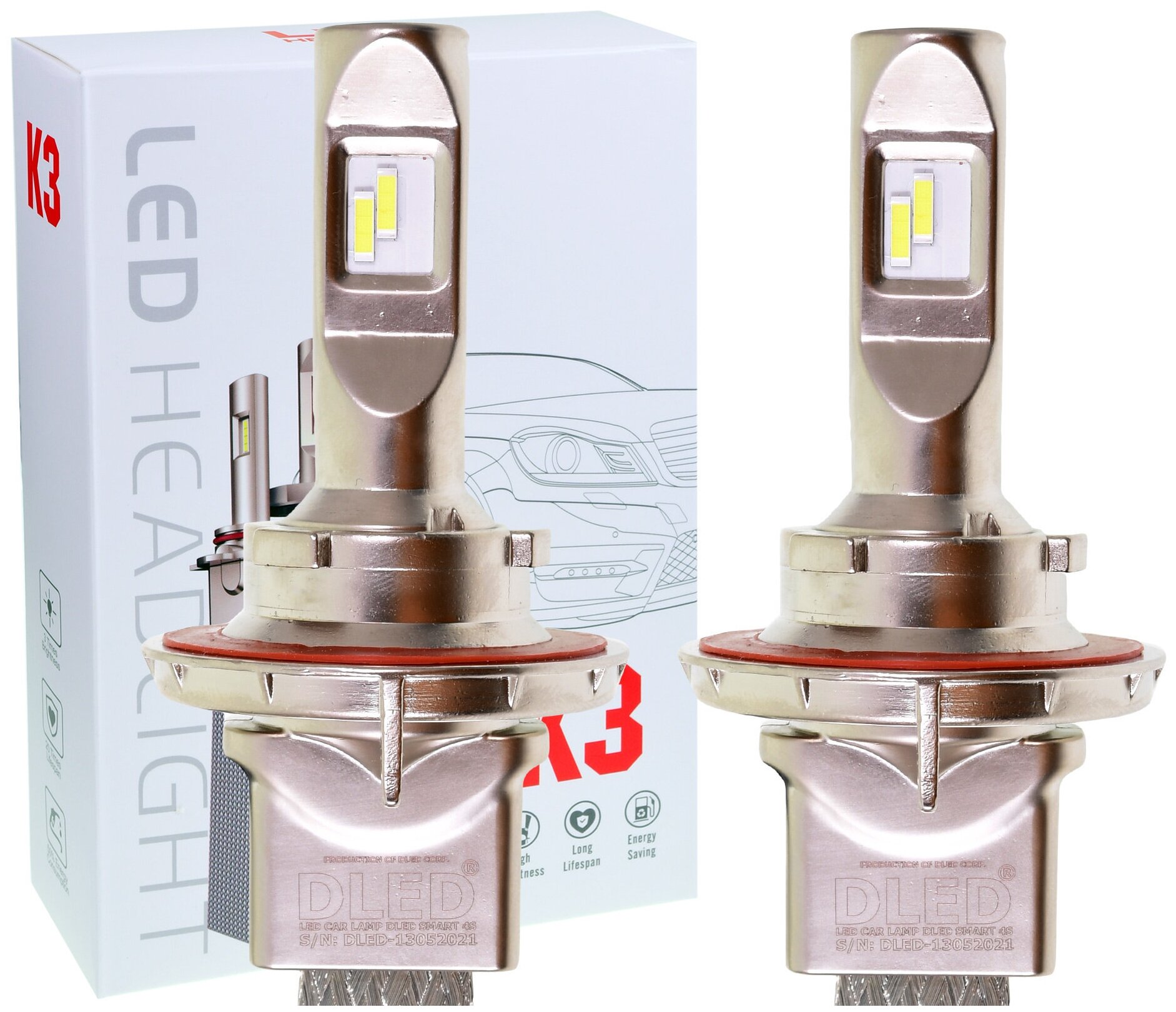 Автомобильная светодиодная лампа H13 K3 SMART 4S DLED (Комплект 2 лампы)