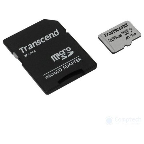 Micro SecureDigital 256Gb Transcend Class 10 TS256GUSD300S-A {MicroSDXC Class 10 UHS-I U3 SD adapte карта памяти transcend microsdxc 300s 256gb ts256gusd300s a
