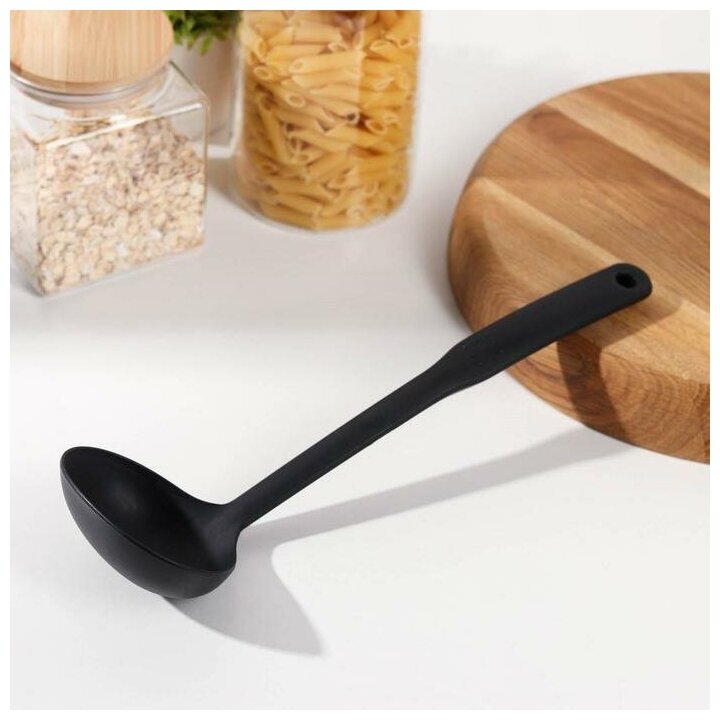 фото Половник Доляна «Орихалк», 30 см, цвет чёрный