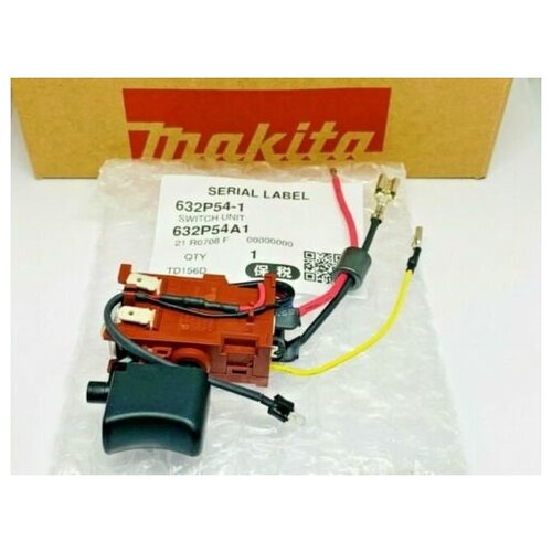 Выключатель для аккумуляторного шуруповерта MAKITA DTD156(632P54-1) выключатель 638143 4 для шуруповерта makita 6347d