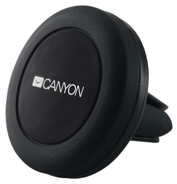Автомобильный держатель Canyon Car Holder for Smartphones, magnetic suction function , with 2 plates(rectangle/circle), black
