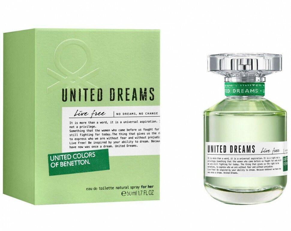 Туалетная вода UNITED COLORS OF BENETTON United Dreams Live Free Repack 50