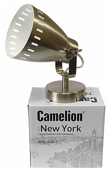 Светильник настенный Camelion WML-428-1 New York С30 хром - фотография № 4