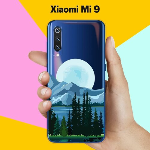 Силиконовый чехол на Xiaomi Mi 9 Луна / для Сяоми Ми 9 силиконовый чехол луна на xiaomi mi 9