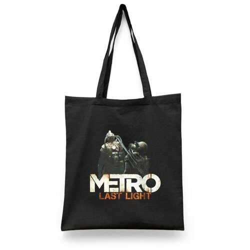 фото Сумка-шоппер унисекс каждому своё "metro 2033/last light/redux/exodus" белая
