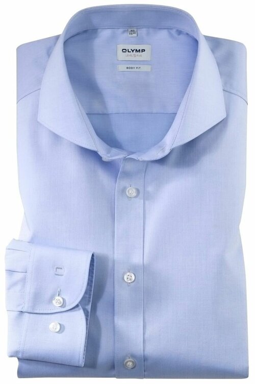 Рубашка OLYMP, размер 39, голубой
