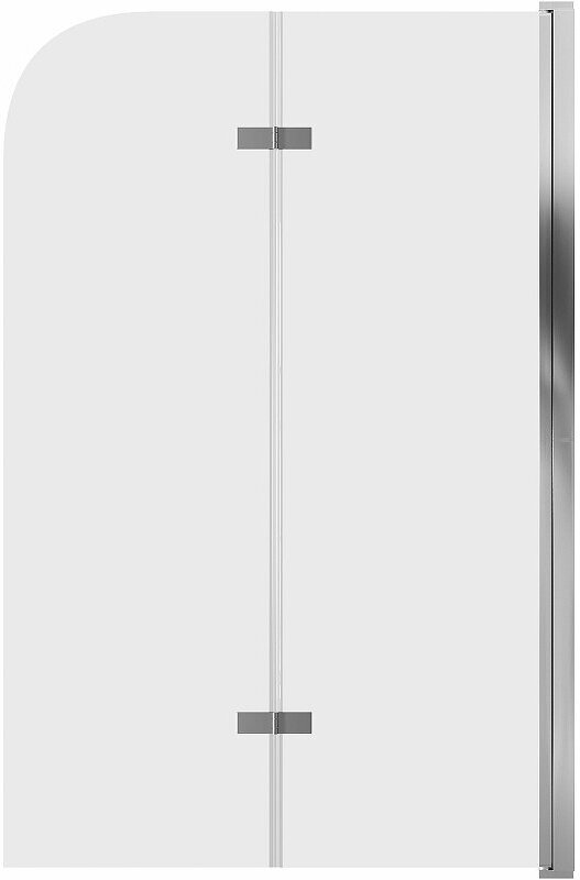 Шторка на ванну Grossman 100x150 GR-106100 профиль Хром стекло прозрачное