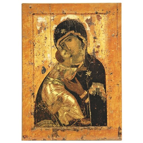 Икона Божией Матери Владимирская, 14х19 см, вес: 330 г
