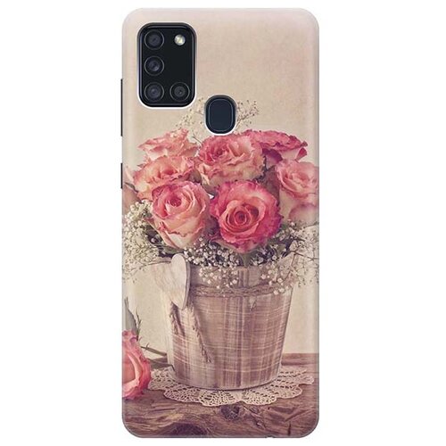 фото Чехол - накладка artcolor для samsung galaxy a21s с принтом "винтажные розы" re:pa
