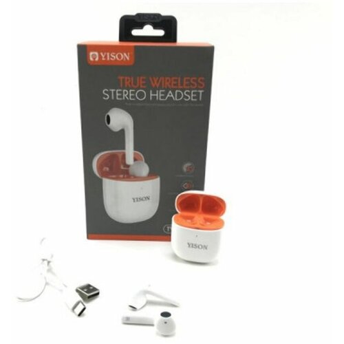 Наушники беспроводные Yison TWS-T10 белый 180000₽