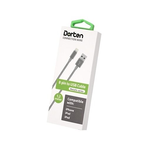Кабель USB Dorten Metallic Lightning to USB Cable 12 м Space Grey